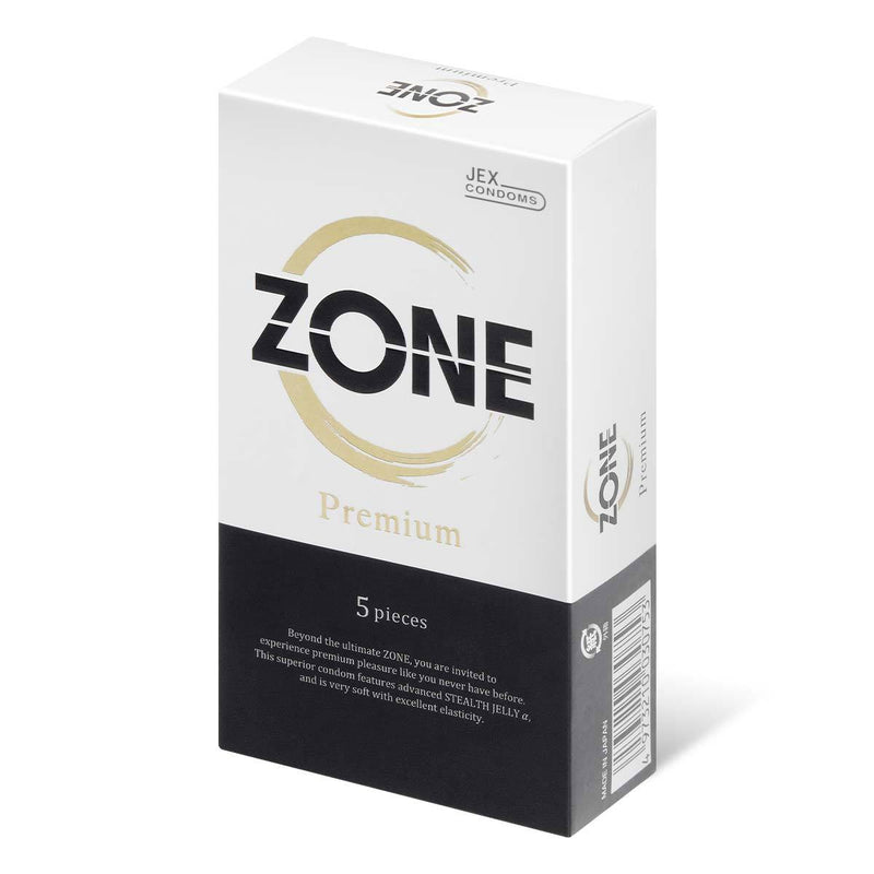 日本 JEX ZONE Premium 5 片裝 乳膠安全套