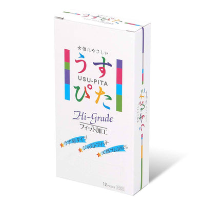 日本 Usu-Pita 高級 1500 12 片裝 乳膠安全套 - 安全套 - Usu-Pita - 啱 feel | feelin'rite