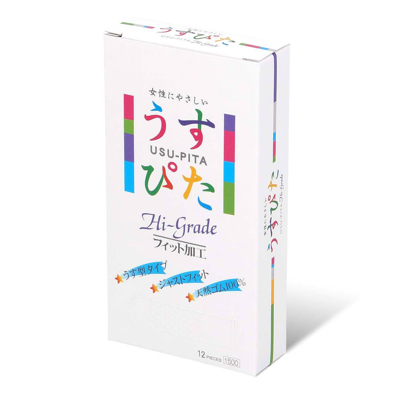 日本 Usu-Pita 高級 1500 12 片裝 乳膠安全套 - 安全套 - Usu-Pita - 啱 feel | feelin&